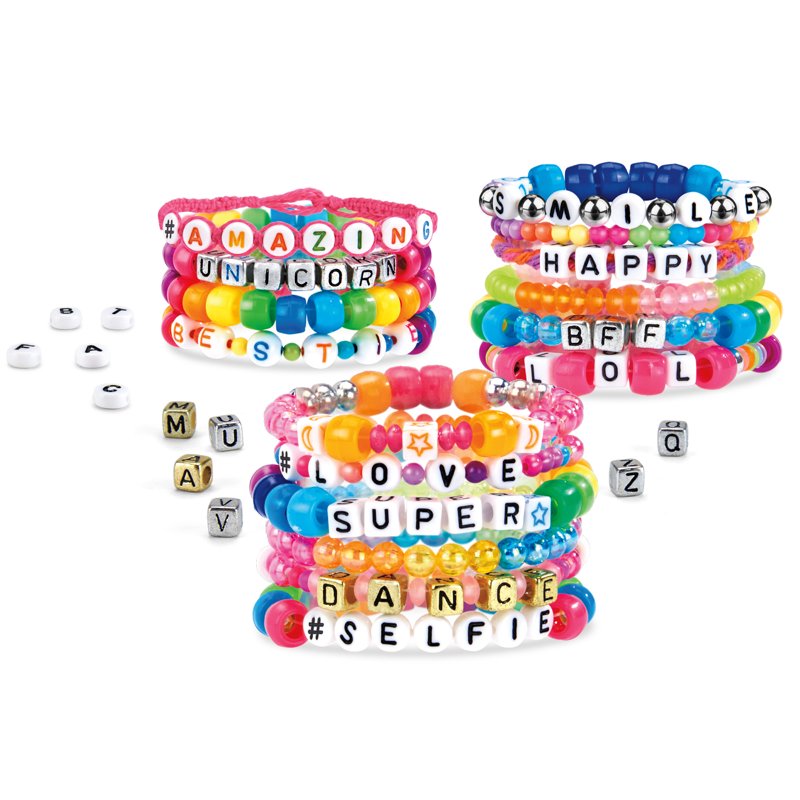DIY Bead Bracelet Kit with 800+ Beads for Custom Friendship Jewelry