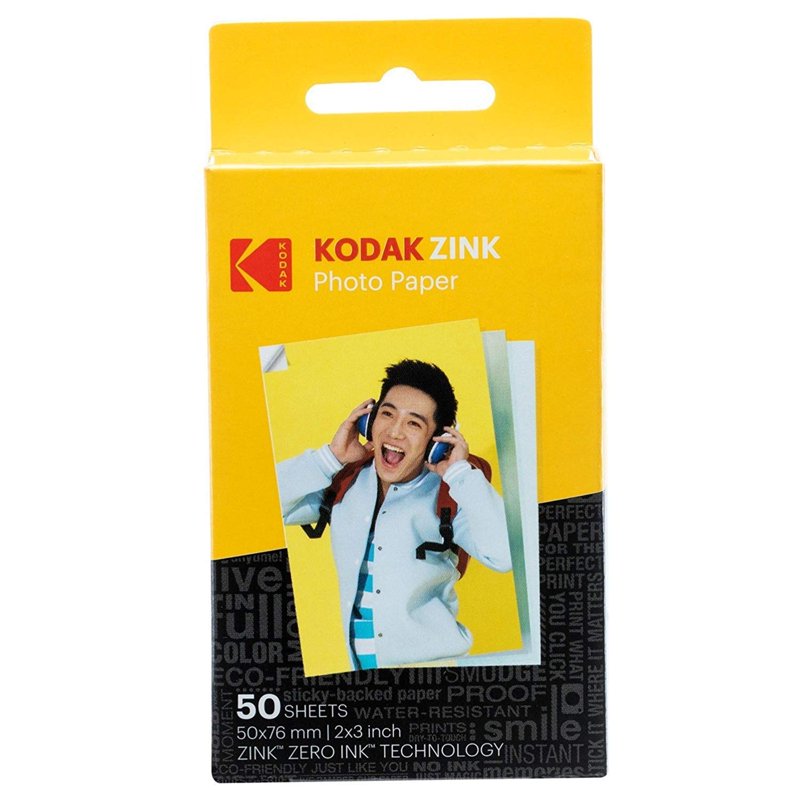Kodak Zink Photo Paper Kit 2x3 Inches with Frames, Album & Stickers