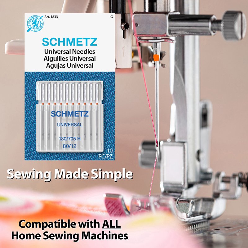 Universal Sewing Machine Needles Size 80/12 - 10 Pack