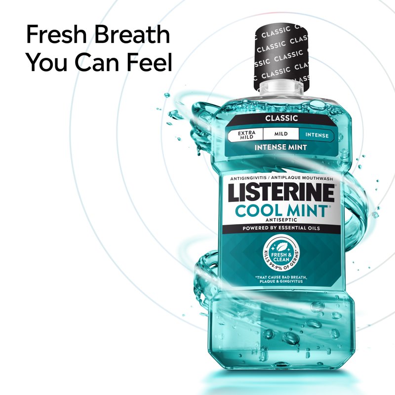 Multipack Antiseptic Mouthwash with Cool Mint Flavor - 6 Pack, 50.7 fl oz