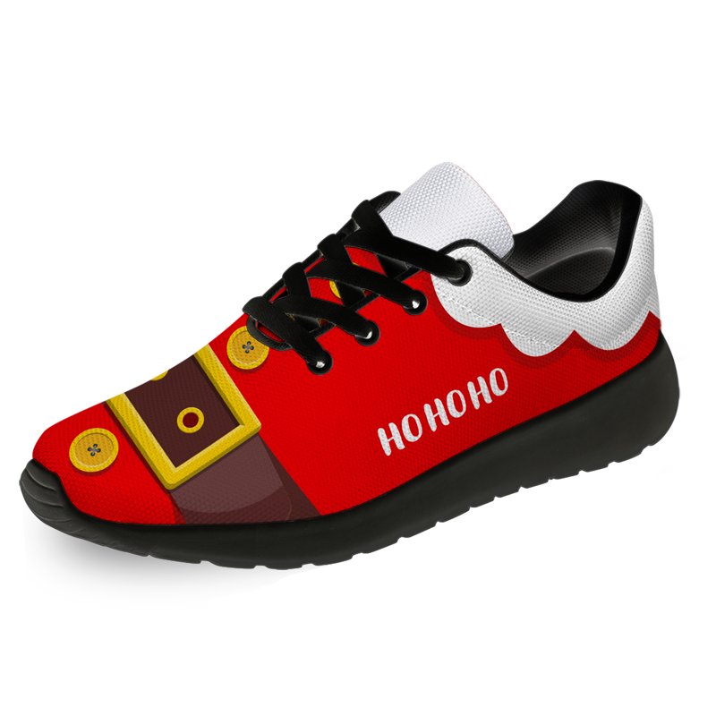 Women's Christmas Santa Sneakers - Comfortable Running Shoes for Women