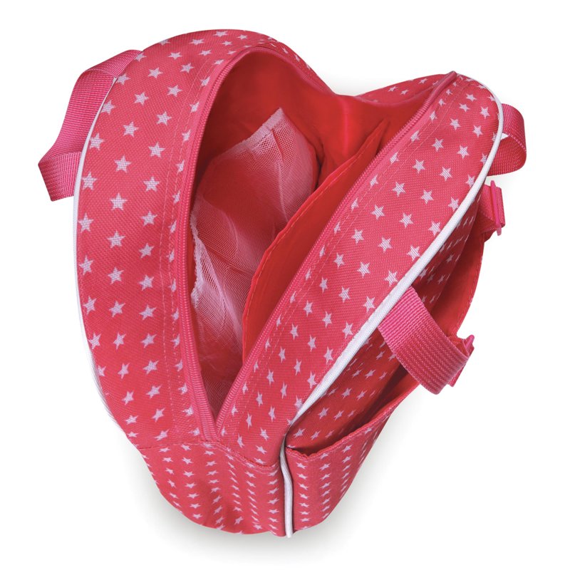 Doll Travel Backpack Pink with Star Design - Fits 18-Inch Dolls