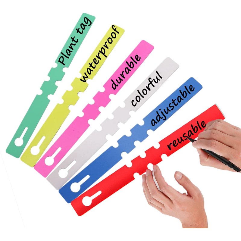 100PCS Waterproof Plant Labels Garden Markers PVC Stakes for Trees & Flowers
