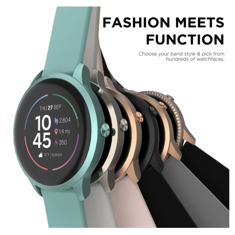 Sport Smartwatch with Titanium Case & Strap Fitness Tracker