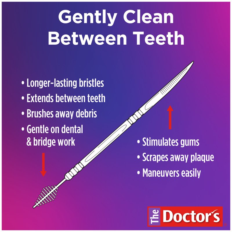 Dental Pick and Interdental Brush Set - 4 Pack for Gum & Teeth Cleaning