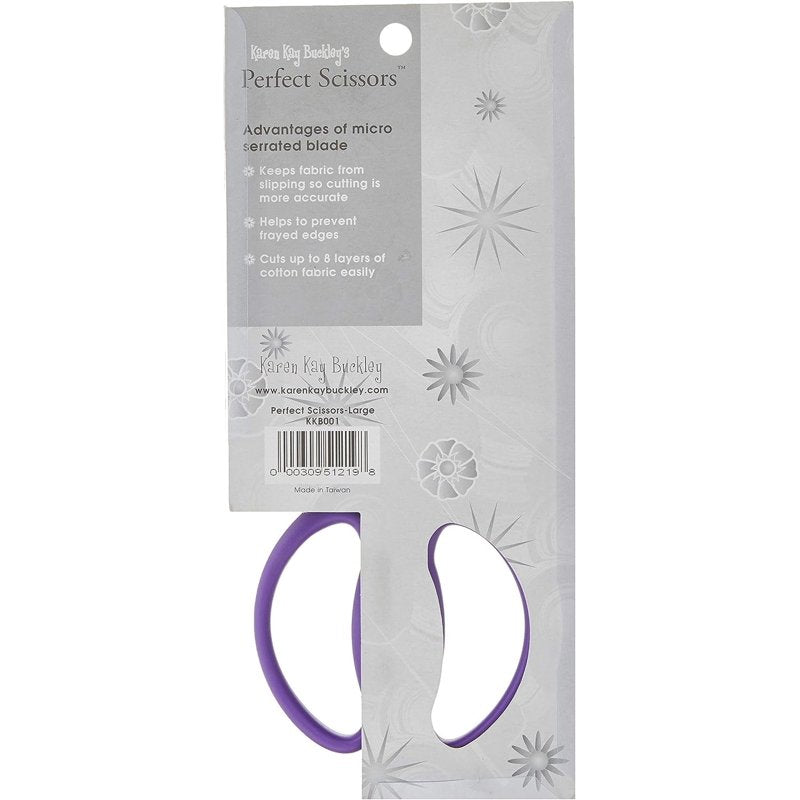Karen Kay Buckley 7.5-Inch Serrated Fabric Scissors with Cushioned Handle
