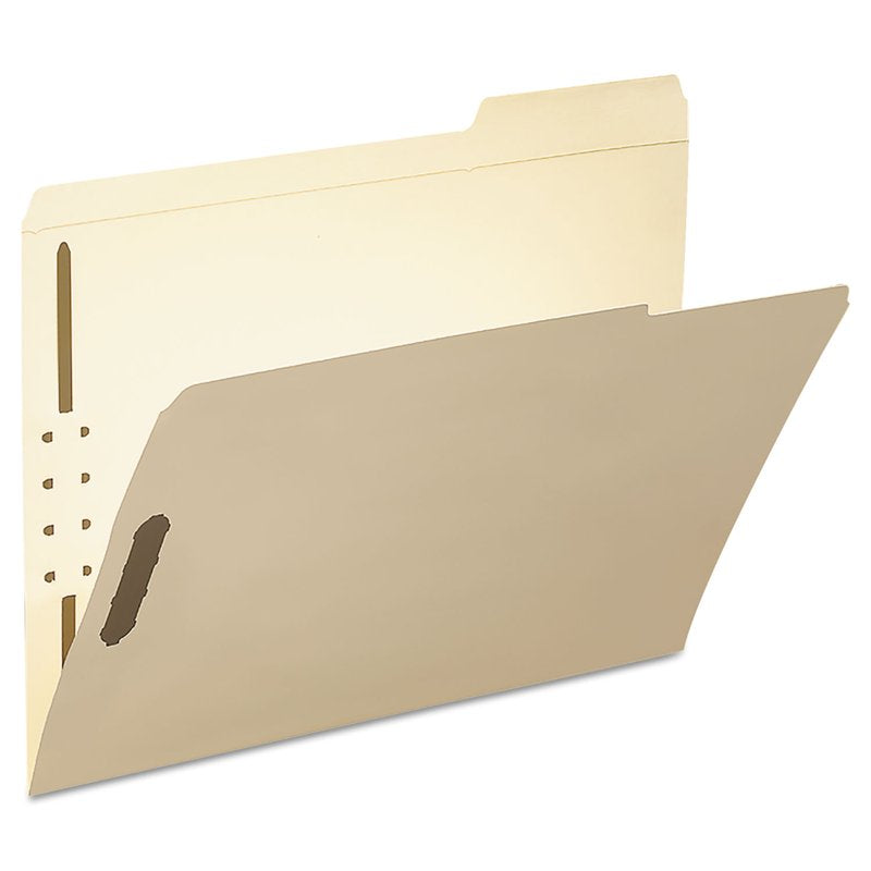 File Folders with Fasteners - Manila, Reinforced Tab, Letter Size, 50 Pack