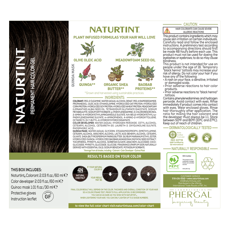 Natural Permanent Hair Color - Multiple Shades, Long-Lasting & Nourishing