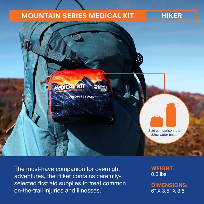 First Aid Kit for Hiking and Camping - Waterproof Portable Emergency Medical Supplies