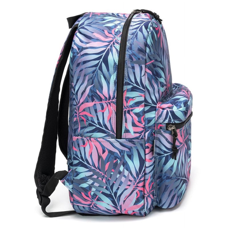 Large 18-Inch Printed School Backpack for Students and Adults