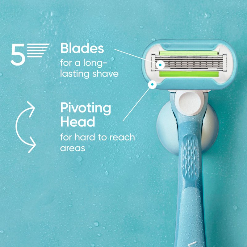 Women’s Razor Blade Refills - Extra Smooth, 5-Blade, Long-Lasting Shave