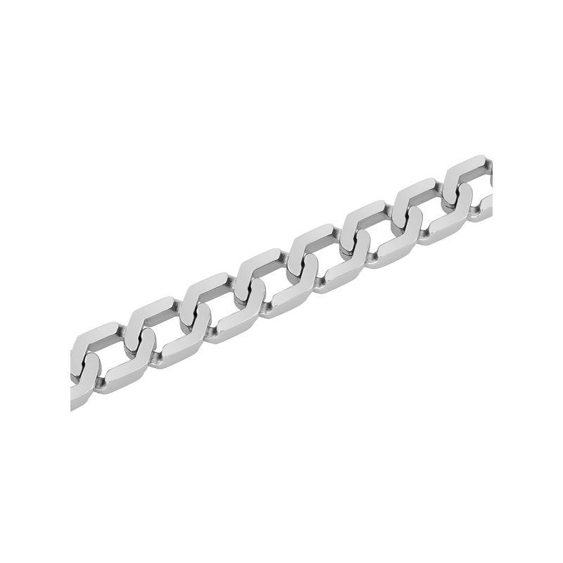 Men's Stainless Steel Hexagon Link Bracelet 9-inch Jewelry Gift
