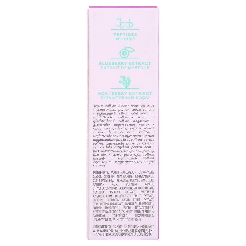 Eye Serum with Roll-On Jade Roller - Anti-Aging Peptides & Plant-Based Retinol
