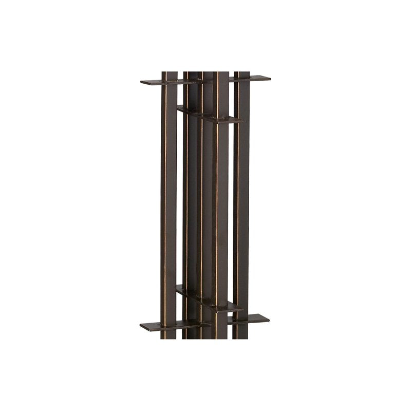 Tiffany Style Table Lamp 26.25" Bronze Wrought Iron Art Deco Bedroom Living Room
