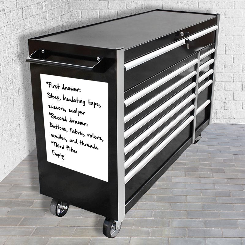 Flexible Dry Erase Magnetic Roll - White Write & Wipe Surface, Custom Sizes