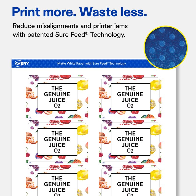 Matte White Rectangle Labels - Customizable, Permanent Adhesive, 2 x 3 Inches