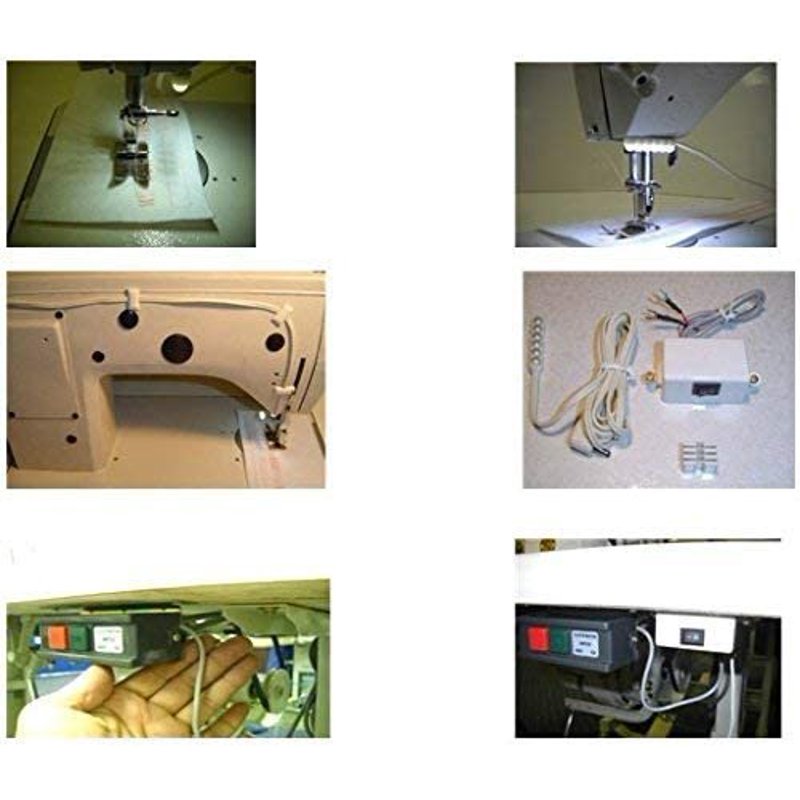 Industrial Lockstitch Sewing Machine with Servo Motor and Table - High-Speed Juki DDL8700