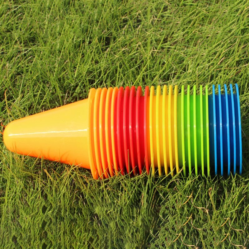 Mini Traffic Cones for Skating and Sports Training - 10 Pack, Orange