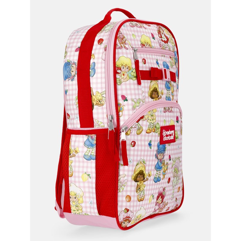 Kids Girls Gingham Backpack with Multiple Pockets for School & Travel