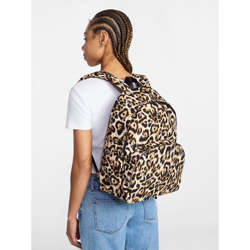 Women's 17-Inch Dome Backpack with Allover Print - Spacious & Trendy