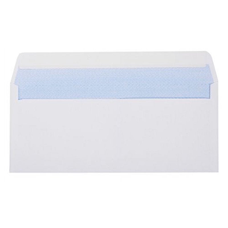 Self Seal #10 Business Envelopes with Security Tint 500 Pack - Windowless White