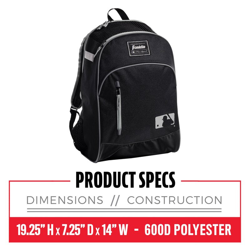 Youth Baseball Bat Pack Bag with Dual Bat Storage and Ventilation