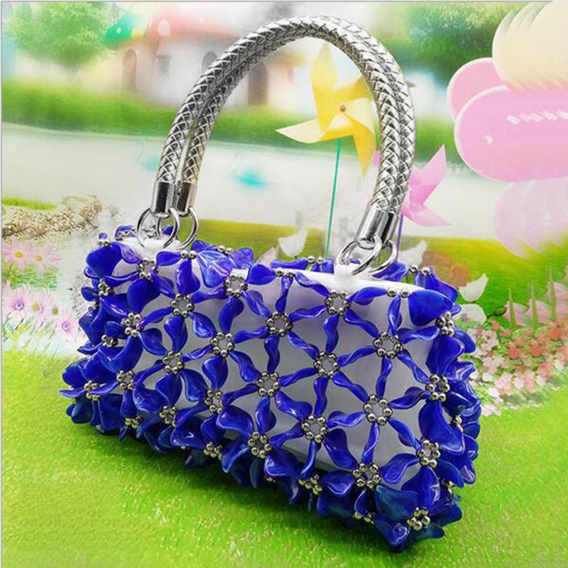 DIY Handbag Making Kit with Handle & Accessories - Dark Blue