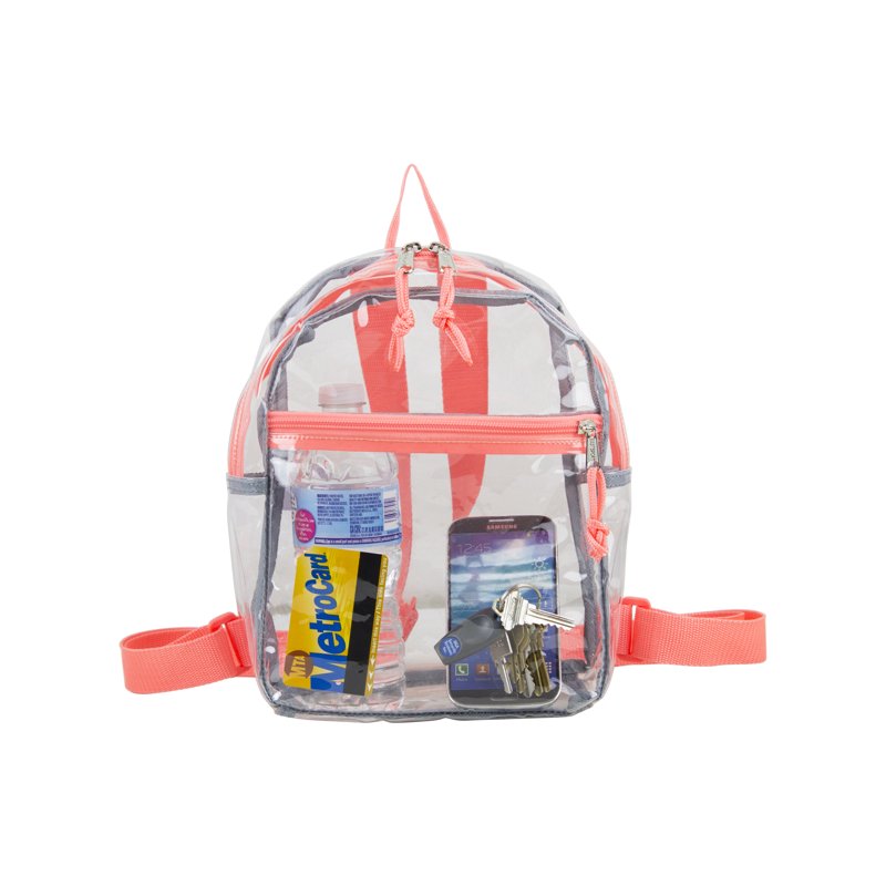 Unisex Clear Mini Backpack for Sports, Events & Travel - Lightweight & Durable