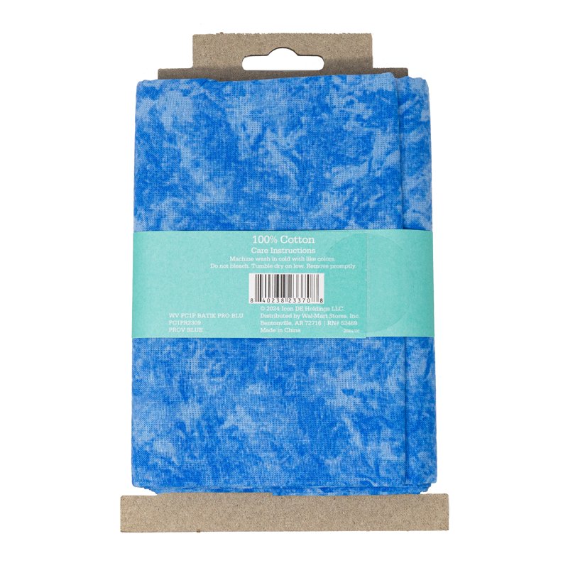 Cotton Quilt Fabric Batik Blue 1 Yard - Sewing & Craft Material