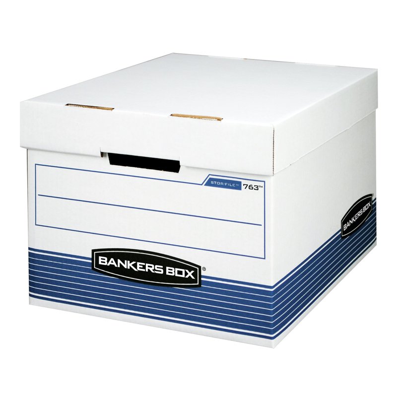30 Pack Medium-Duty File Storage Boxes with Lift-Off Lid - Office & Home Organization