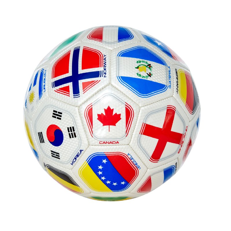World Flags Soccer Ball Size 5 – Official Regulation Training Ball