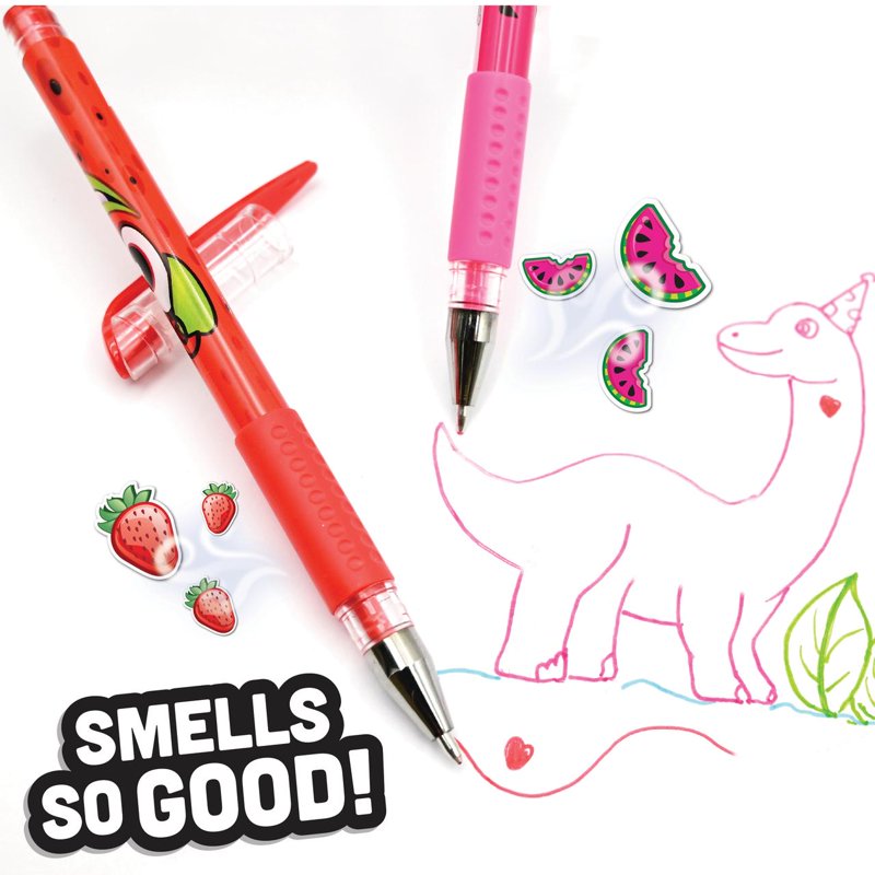 Scented Gel Pen Set with Neon Colors and Fruity Scents - 24 Pack