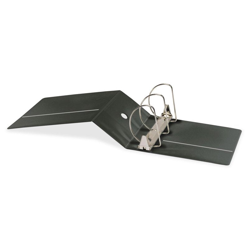 Heavy-Duty Non-Stick Locking Slant-D Binder 6 Inch Capacity, 11 x 8.5 Black