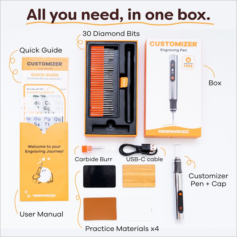 Engraving Pen for Artists & DIYers - Cordless, Rechargeable, 50+ Surfaces