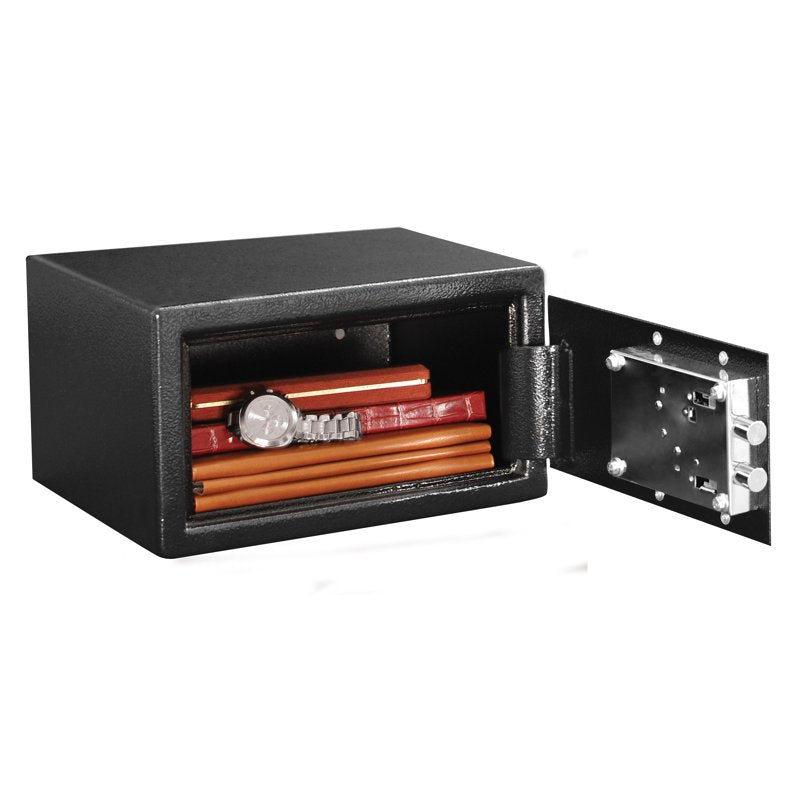 Security Safe with Key Lock - Compact Steel Safe for Home & Office