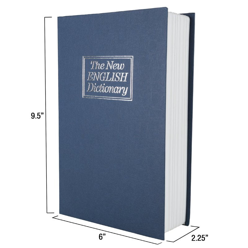 Portable Book Safe with Key - Hidden Mini Safe for Valuables, Dictionary Style