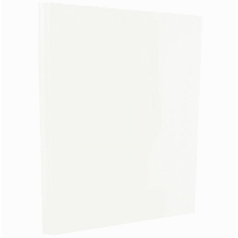 Glossy Cardstock Paper 8.5 x 11 Inches - White, 100 Sheets for Crafts & Printing