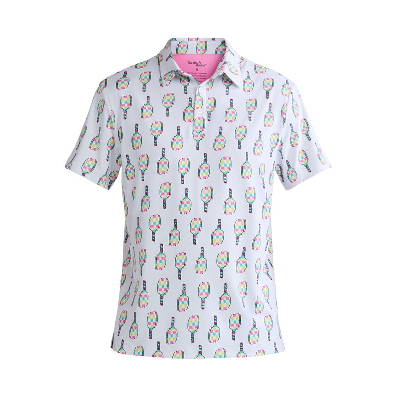 Men's Golf Polo Shirt with Allover Print and UPF50+ - Birdie Bound