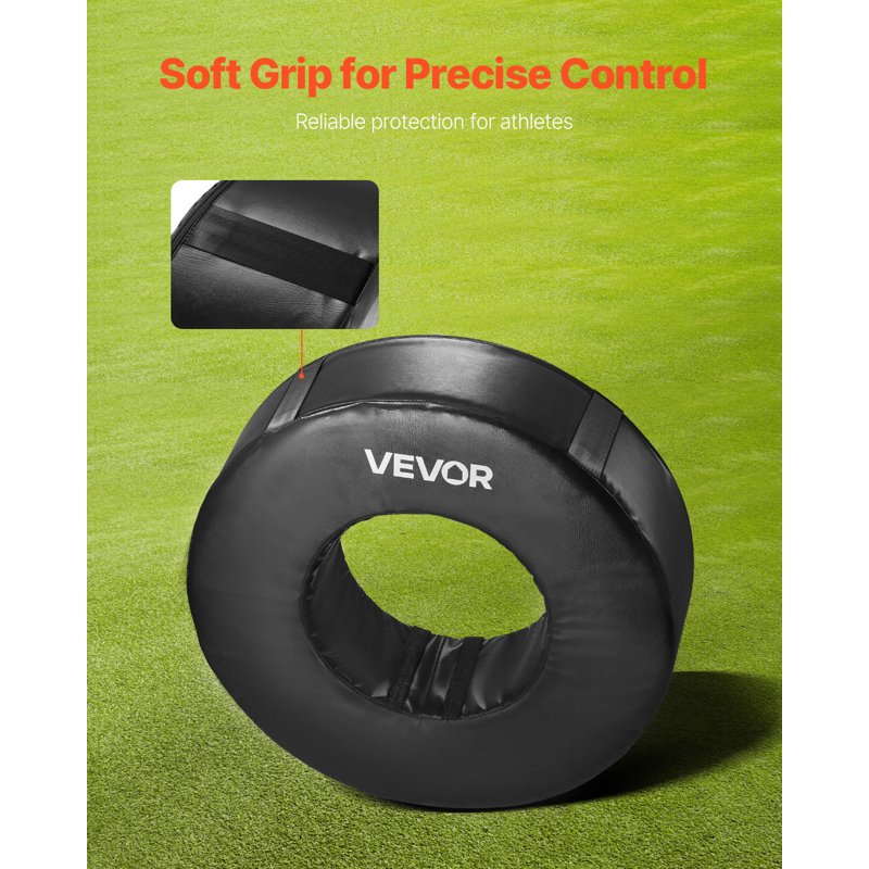 Football Tackle Dummy Ring with Straps Waterproof PVC & High-Density Sponge Training Equipment