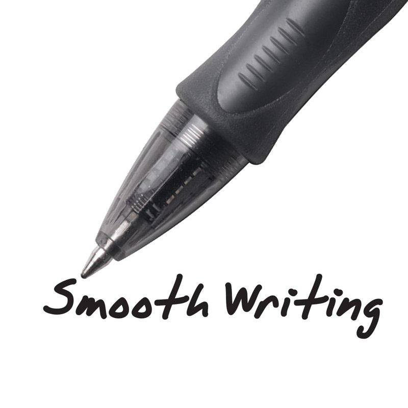 Gel Pen Set - Refillable Black Retractable 0.7mm Point - 24 Pack