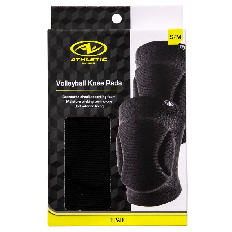 Athletic Works Volleyball Knee Pads - Unisex, Shock-Absorbing, Moisture-Wicking