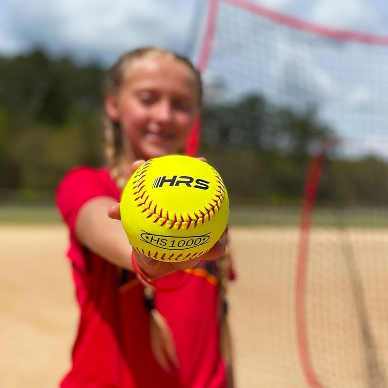 12-Inch Practice Softballs - Official Size & Weight for Baseball and Softball Training - 12 Pack
