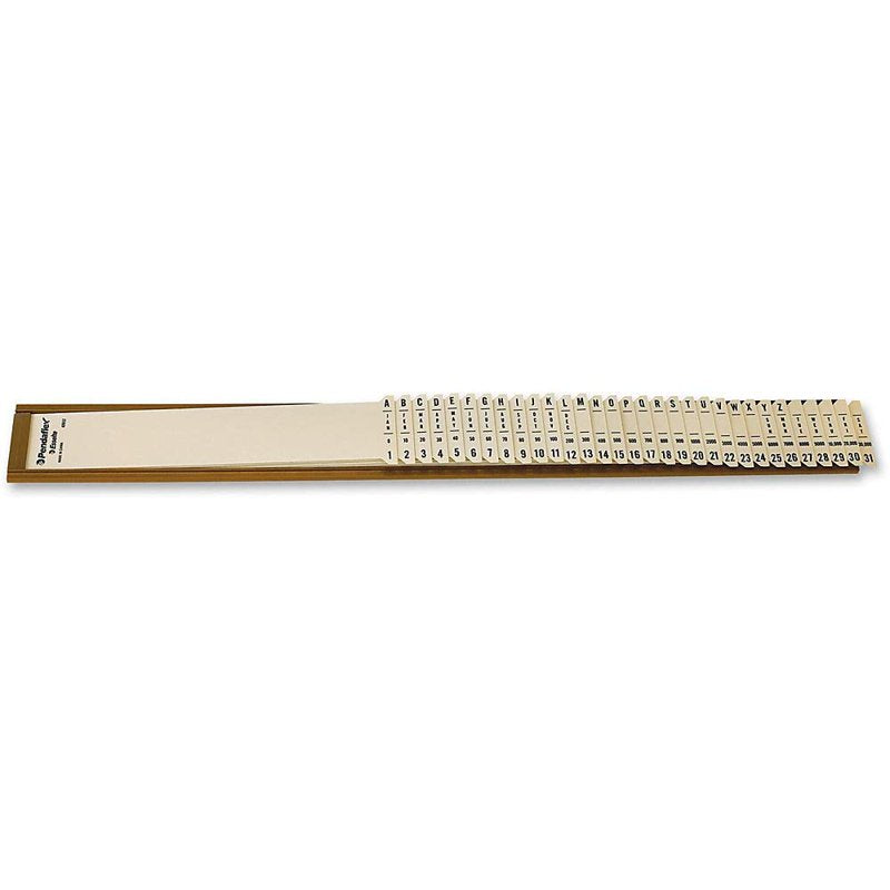 Pendaflex Plastic File Sorter - Letter Size, 31 Tabs, A-Z & 1-31, Beige