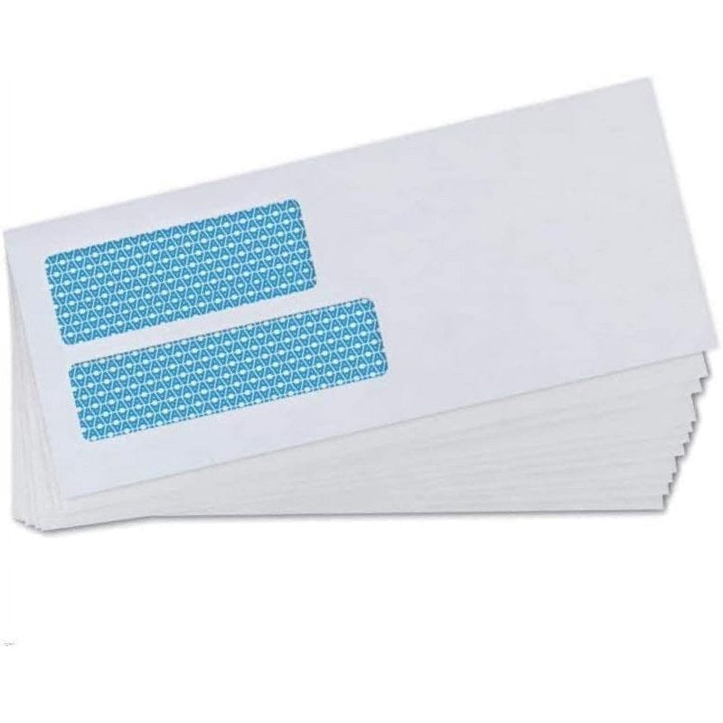 Aimoh #10 Double Window Security Mailing Envelopes 2500 Count - Secure Seal & Privacy