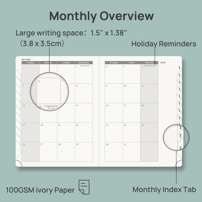 Academic Planner 2026-2027 | Weekly & Monthly Organizer with Hourly Slots