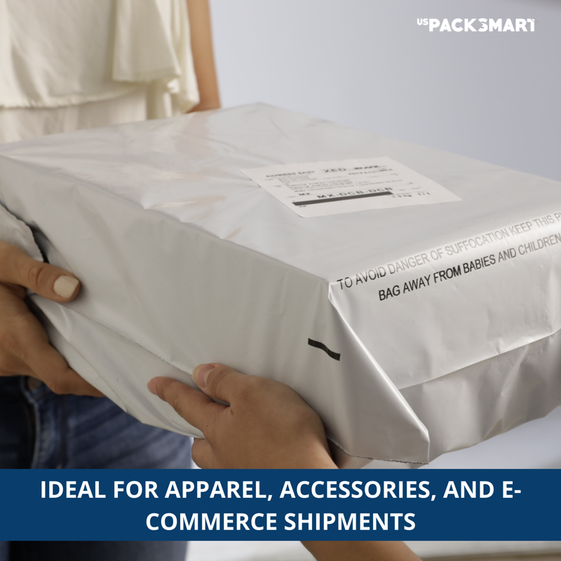 Poly Mailer Envelopes Waterproof Self-Adhesive Shipping Bags 12x15 Inch - White, 100-Pack