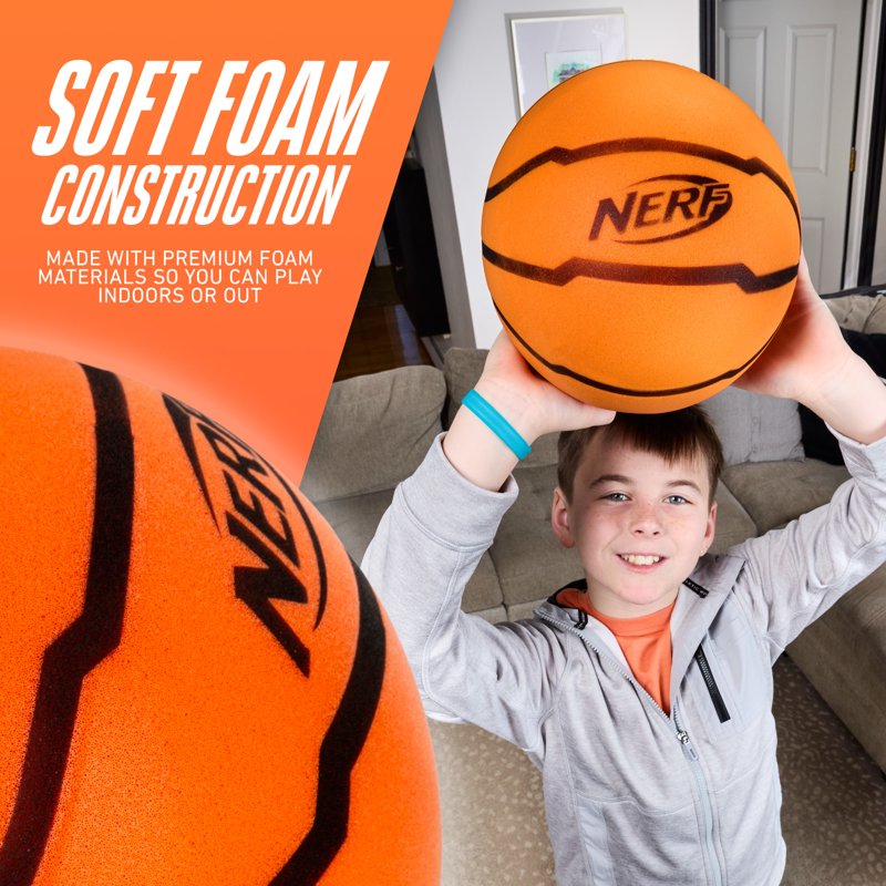 Silent Foam Basketball - Official Size Indoor Dribbling & Practice Ball