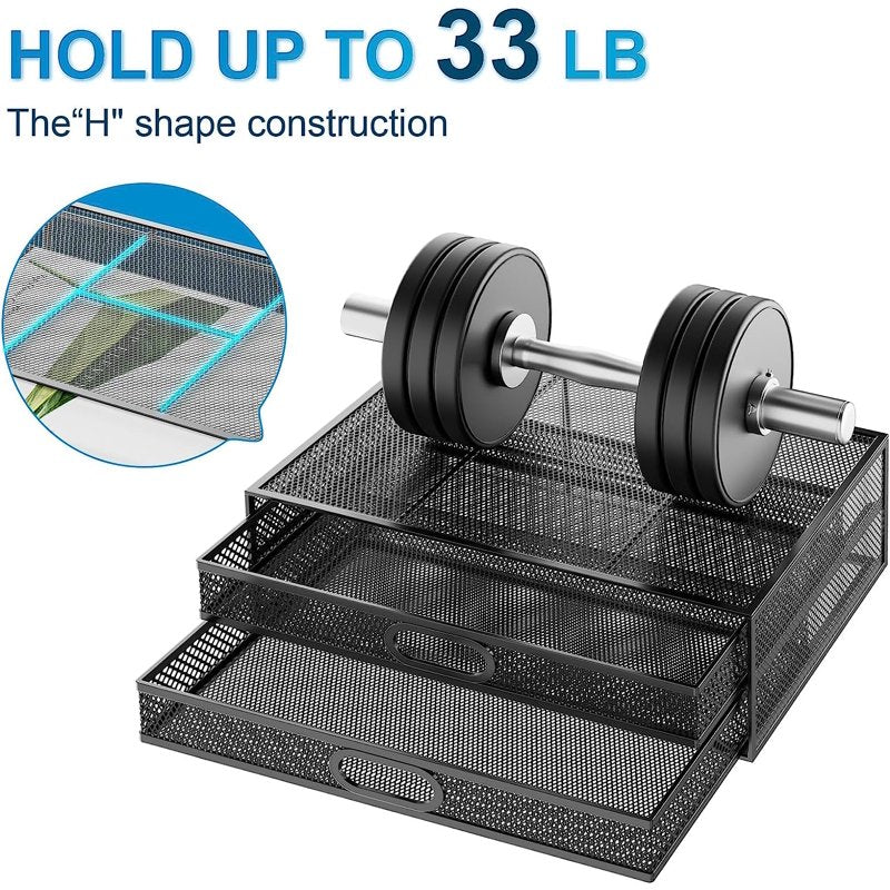 Monitor Stand with Drawer - Ergonomic Riser for Desk Up to 33lb