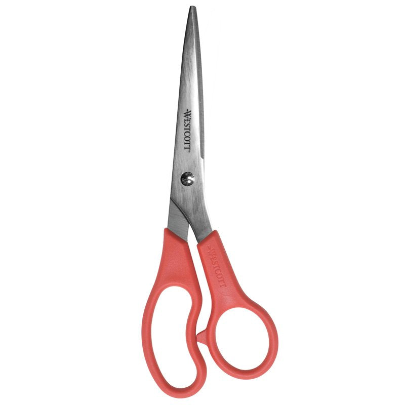 All-Purpose Straight Scissors 8-Inch 3-Pack for Office & School