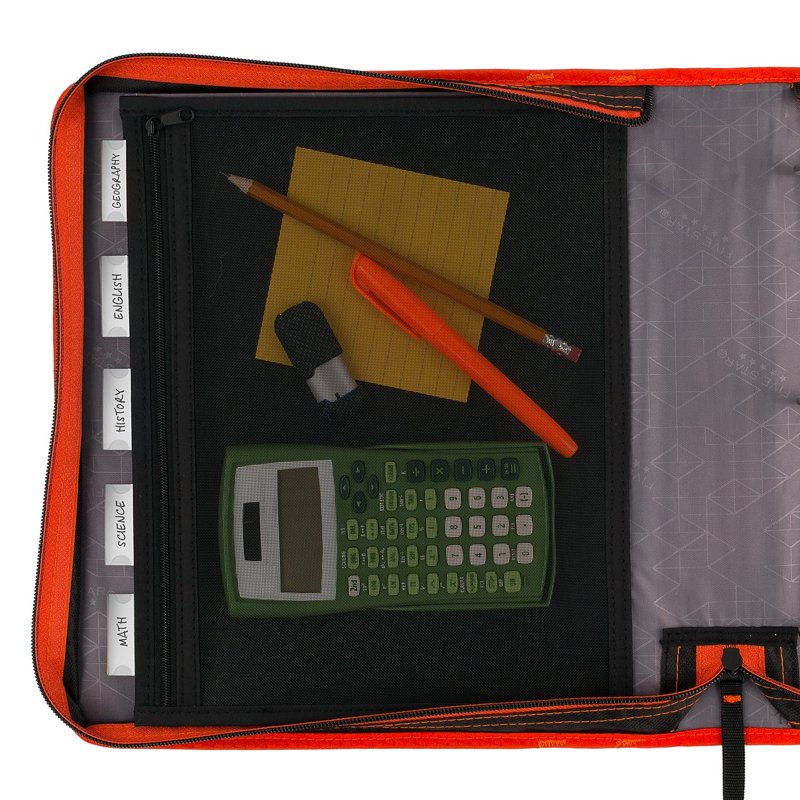 3-Ring Zipper Binder with Expansion Panel, 2-Inch Capacity, Assorted Colors